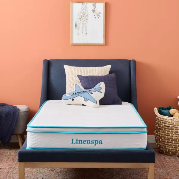 imageLinenspa 8 Inch Memory Foam and Spring Hybrid Mattress  Medium Firm Feel  Bed in a Box  Quality Comfort and Adaptive Support  Breathable  Cooling  Guest and Kids Bedroom  Twin SizeTwin XL