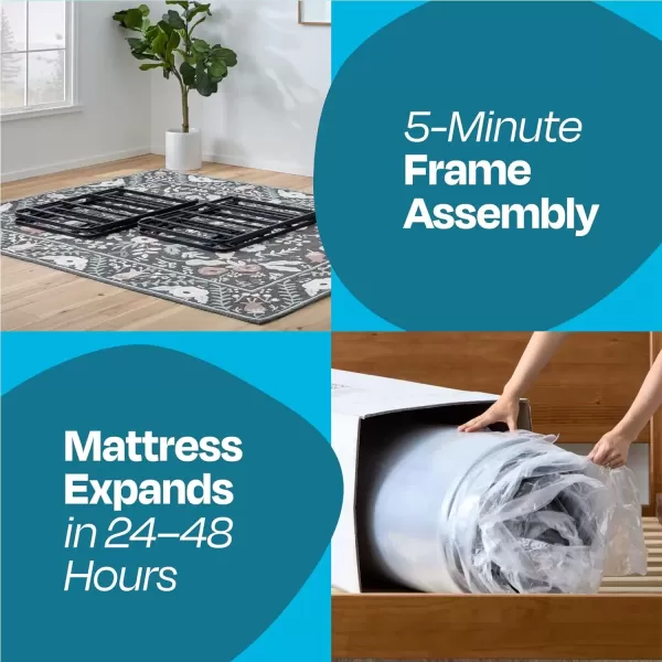 imageLinenspa 8 Inch Memory Foam and Spring Hybrid Mattress  Medium Firm Feel  Bed in a Box  Quality Comfort and Adaptive Support  Breathable  Cooling  Guest and Kids Bedroom  Twin SizeCalifornia King