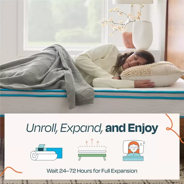 imageLinenspa 8 Inch Memory Foam and Spring Hybrid Mattress  Medium Firm Feel  Bed in a Box  Quality Comfort and Adaptive Support  Breathable  Cooling  Guest and Kids Bedroom  Twin SizeCalifornia King