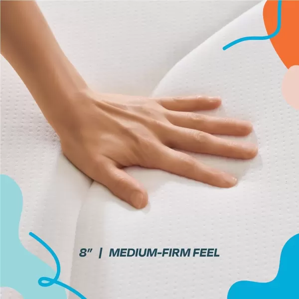 imageLinenspa 8 Inch Memory Foam and Spring Hybrid Mattress  Medium Firm Feel  Bed in a Box  Quality Comfort and Adaptive Support  Breathable  Cooling  Guest and Kids Bedroom  Twin SizeCalifornia King