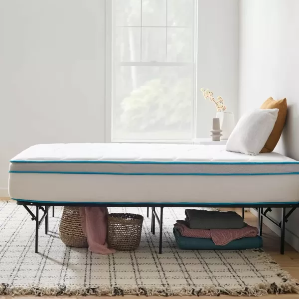 imageLinenspa 8 Inch Memory Foam and Spring Hybrid Mattress  Medium Firm Feel  Bed in a Box  Quality Comfort and Adaptive Support  Breathable  Cooling  Guest and Kids Bedroom  Twin SizeCalifornia King