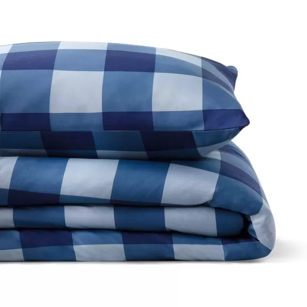 imageLinenspa All Season Hypoallergenic Down Alternative Microfiber Comforter  Twin XL GrayWhite Twin XL Size Dorm Room EssentialsBuffalo PlaidNavy
