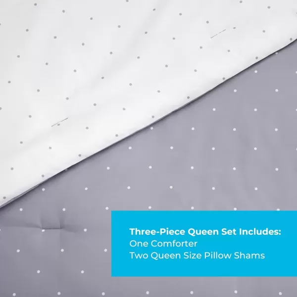 imageLinenspa All Season Hypoallergenic Down Alternative Microfiber Comforter  Twin XL GrayWhite Twin XL Size Dorm Room EssentialsGray