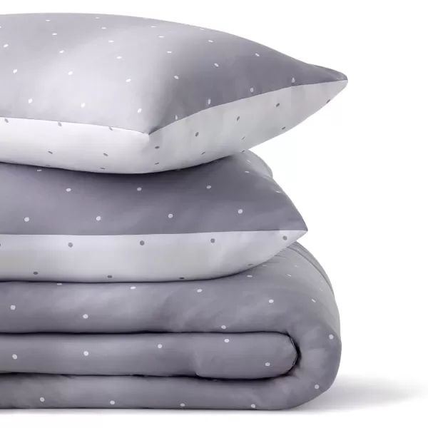 imageLinenspa All Season Hypoallergenic Down Alternative Microfiber Comforter  Twin XL GrayWhite Twin XL Size Dorm Room EssentialsGray