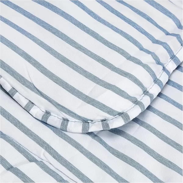 imageLinenspa All Season Hypoallergenic Down Alternative Microfiber Comforter  Twin XL GrayWhite Twin XL Size Dorm Room EssentialsLight Blue