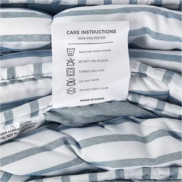imageLinenspa All Season Hypoallergenic Down Alternative Microfiber Comforter  Twin XL GrayWhite Twin XL Size Dorm Room EssentialsLight Blue