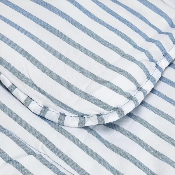 imageLinenspa All Season Hypoallergenic Down Alternative Microfiber Comforter  Twin XL GrayWhite Twin XL Size Dorm Room EssentialsLight Blue