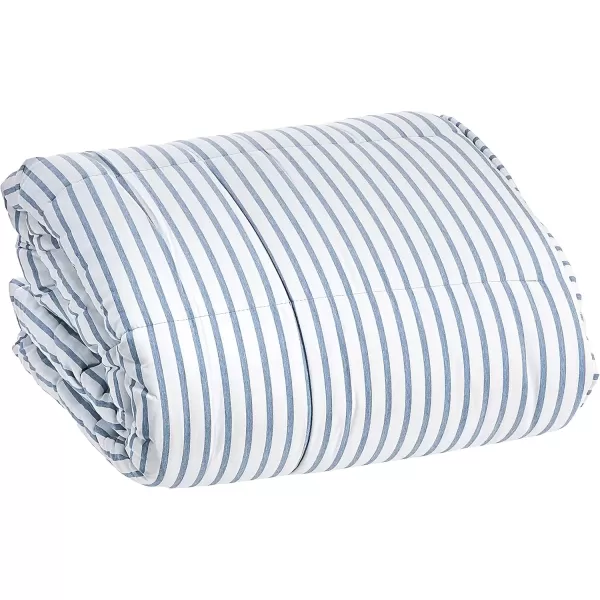 imageLinenspa All Season Hypoallergenic Down Alternative Microfiber Comforter  Twin XL GrayWhite Twin XL Size Dorm Room EssentialsLight Blue