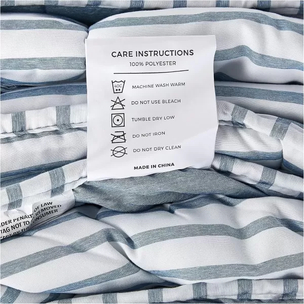 imageLinenspa All Season Hypoallergenic Down Alternative Microfiber Comforter  Twin XL GrayWhite Twin XL Size Dorm Room EssentialsLight Blue
