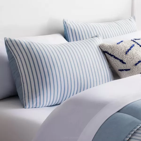 imageLinenspa All Season Hypoallergenic Down Alternative Microfiber Comforter  Twin XL GrayWhite Twin XL Size Dorm Room EssentialsLight Blue