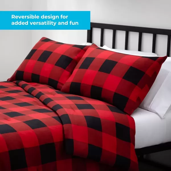 imageLinenspa All Season Hypoallergenic Down Alternative Microfiber Comforter  Twin XL GrayWhite Twin XL Size Dorm Room EssentialsRed
