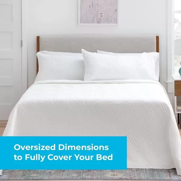 imageLinenspa All Season Hypoallergenic Down Alternative Microfiber Comforter  Twin XL GrayWhite Twin XL Size Dorm Room EssentialsWhite