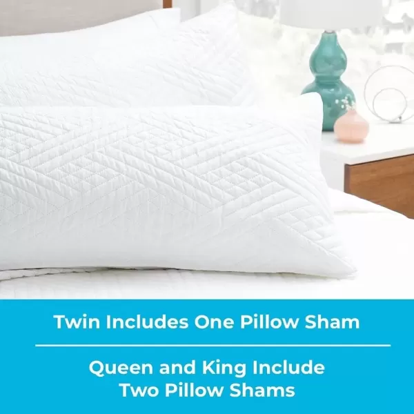 imageLinenspa All Season Hypoallergenic Down Alternative Microfiber Comforter  Twin XL GrayWhite Twin XL Size Dorm Room EssentialsWhite