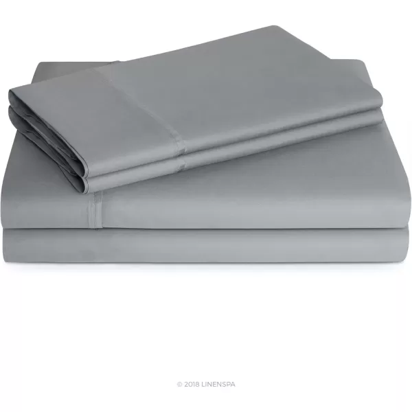 imageLinenspa 600 Thread Count Ultra Soft Deep Pocket Cotton Blend Sheet Set  3 pieces Queen  SandStone