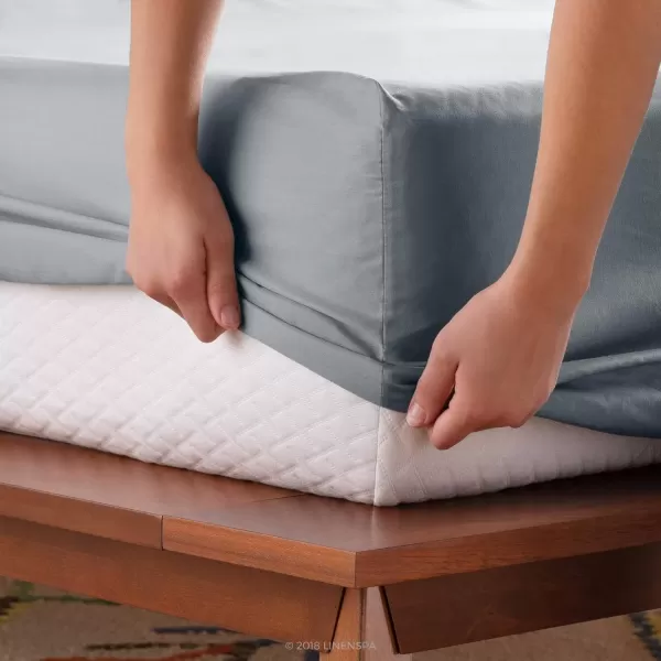 imageLinenspa 600 Thread Count Ultra Soft Deep Pocket Cotton Blend Sheet Set  3 pieces Queen  SandStone