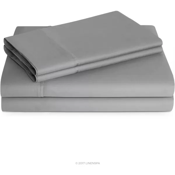 imageLinenspa 600 Thread Count Ultra Soft Deep Pocket Cotton Blend Sheet Set  3 pieces Queen  SandStone
