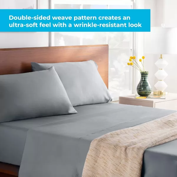 imageLinenspa 600 Thread Count Ultra Soft Deep Pocket Cotton Blend Sheet Set  3 pieces Queen  SandStone