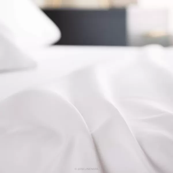 imageLinenspa 600 Thread Count Ultra Soft Deep Pocket Cotton Blend Sheet Set  3 pieces Queen  SandWhite