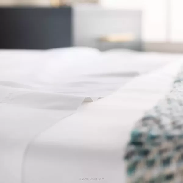 imageLinenspa 600 Thread Count Ultra Soft Deep Pocket Cotton Blend Sheet Set  3 pieces Queen  SandWhite