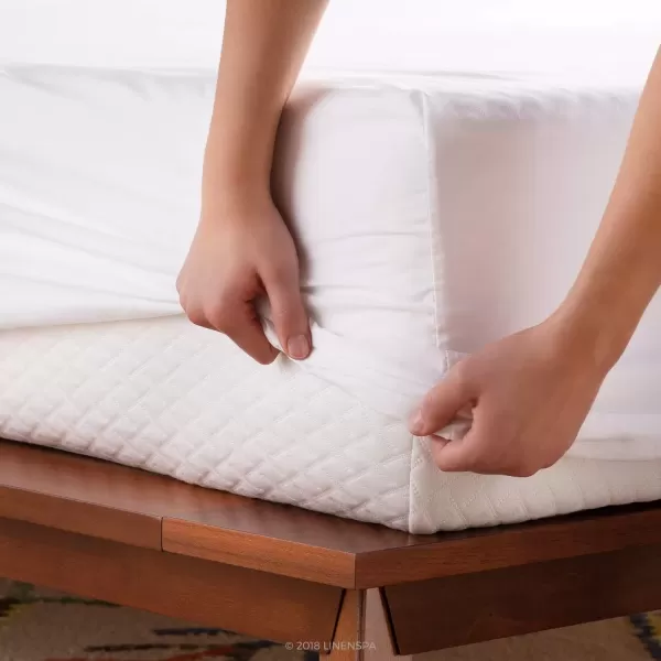 imageLinenspa 600 Thread Count Ultra Soft Deep Pocket Cotton Blend Sheet Set  3 pieces Queen  SandWhite
