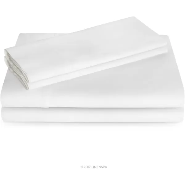 imageLinenspa 600 Thread Count Ultra Soft Deep Pocket Cotton Blend Sheet Set  3 pieces Queen  SandWhite