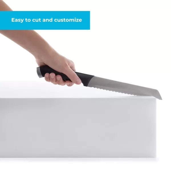 imageLinenspa High Density Cushion Craft Foam  Perfect for Chairs Sofas Headboards and DIY Projects 1quot x 24quot x 72quot WhiteWhite