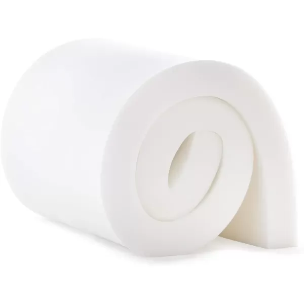imageLinenspa High Density Cushion Craft Foam  Perfect for Chairs Sofas Headboards and DIY Projects 1quot x 24quot x 72quot WhiteWhite