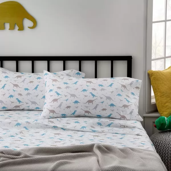 imageLinenspa Microfiber FourPiece Sheet Set  Multiple Styles and Colors  Super Soft Feel  Fun Patterns for Boys and Girls  Full  PrincessDinosaur