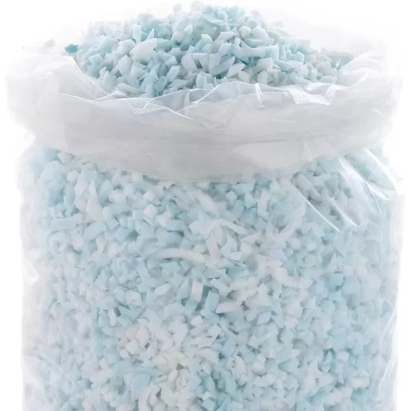 imageLinenspa Shredded Memory Foam  Craft Foam  Replacement Fill for Pillows Bean Bags Chairs Dog Beds Stuffed Animals and Crafts 25 Lbs Blue25 Lbs
