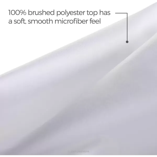imageLINENSPA Waterproof 5Sided Premium Mattress Protector  Breathable and Hypoallergenic  Fitted Sheet Style Machine Washable Protector  TwinWhite