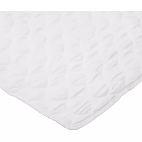 imageLinenspa 34quot x 36quot Skid Resistant Waterproof Sheet and Mattress Protector PadHighly AbsorbentMachine WashableQuilted WhiteWhite
