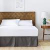 imageLinenspa 14 Inch Wrinkle and Fade ResistantMachine WashableEasy Use Pleated Microfiber Bed Skirt Queen NavyGraphite