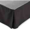 imageLinenspa 14 Inch Wrinkle and Fade ResistantMachine WashableEasy Use Pleated Microfiber Bed Skirt Queen NavyGraphite