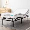 imageLinenspa Adjustable Bed Frame  Independent Head and Foot Incline  Powerful Quiet Motor  Easy Tool Free Assembly  Lounge  Watch TV  Working  Reading  Ergonomic  Electric Bed Base  Queen SizeTwin XL