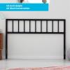 imageLinenspa Decorative Black Metal Steel Construction Vertical Bar Design40 Inches Tall King HeadboardKing
