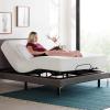 imageLinenspa Adjustable Bed Frame  Independent Head and Foot Incline  Powerful Quiet Motor  Easy Tool Free Assembly  Lounge  Watch TV  Working  Reading  Ergonomic  Electric Bed Base  Queen SizeFull