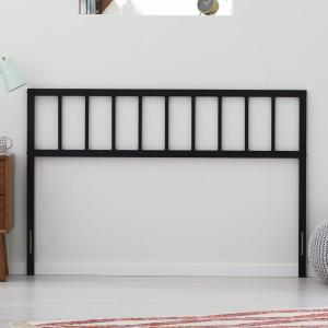 imageLinenspa Decorative Black Metal Steel Construction Vertical Bar Design40 Inches Tall King HeadboardFull