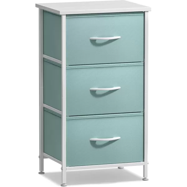 imageSorbus Dresser Storage Tower Organizer Drawers for Closet Boys ampamp Girls Bedroom Bedside Furniture Chest for Home College Dorm Steel Frame Wood Top Fabric BinsPinkAqua