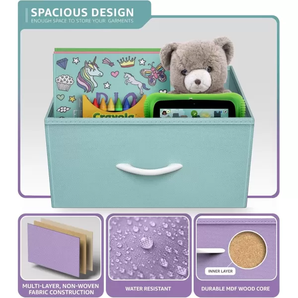 imageSorbus Dresser Storage Tower Organizer Drawers for Closet Boys ampamp Girls Bedroom Bedside Furniture Chest for Home College Dorm Steel Frame Wood Top Fabric BinsPinkPastel
