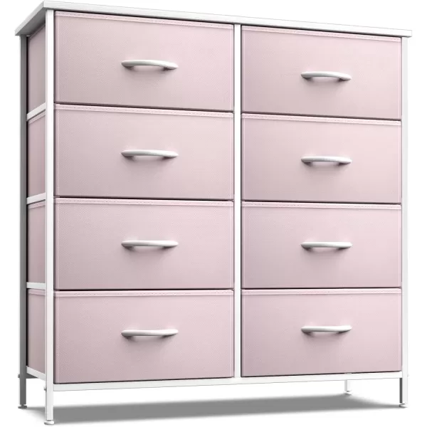 imageSorbus Kids Dresser with 10 Drawers  Storage Unit Organizer Chest for Clothes  Bedroom Kids Room Nursery ampamp Closet Purple 34 x 12 x 4710 DrawerPink