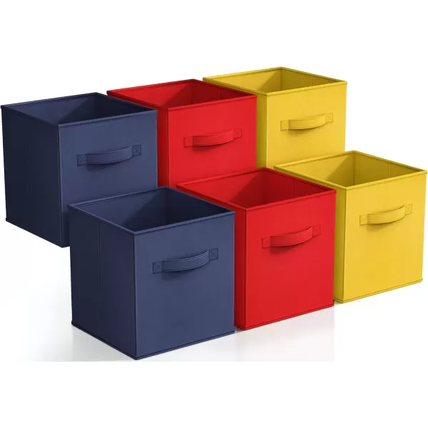 Multi - Yellow Red Navy