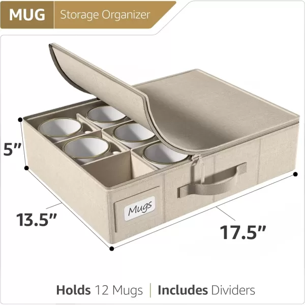 imageChina Platter Storage Containers  Serving Platter Storage Containers  Christmas Platter Storage Rack ampamp Platter Organizer  Hard Shell Handles ampamp Felt Dividers  Storage Platter for Packing DishesBeige