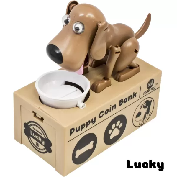 imageMatney Dog Piggy Bank  Robotic Coin Toy Money Box  Coin Bank Collection  Great Gift for Any Child  Collect Them All for Complete Fun Lucky