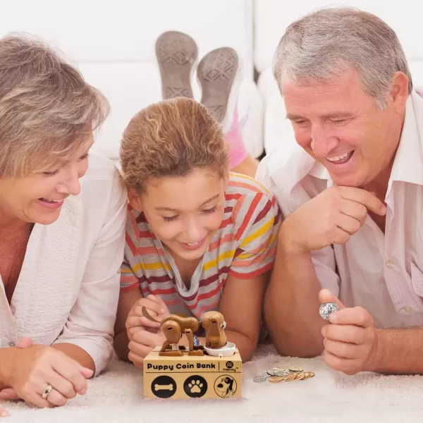 imageMatney Dog Piggy Bank  Robotic Coin Toy Money Box  Coin Bank Collection  Great Gift for Any Child  Collect Them All for Complete Fun Lucky
