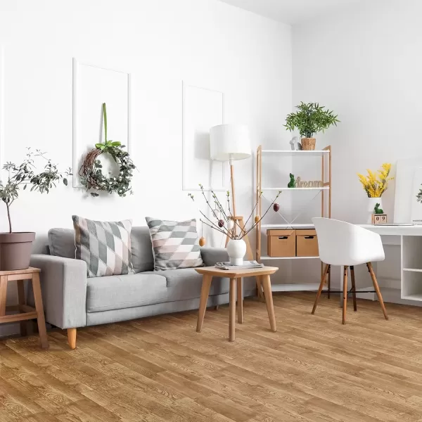 imageSorbus 96 Sq Ft Wood Grain Floor Tiles Foam Mat EVA Interlocking Mats Tile 38Inch Thick Flooring Wood Puzzle Exercise Mats wBorders  Home Playroom Basement Apartment Trade Show Baby DanceWood Grain  Pine