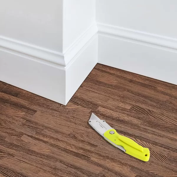 imageSorbus 96 Sq Ft Wood Grain Floor Tiles Foam Mat EVA Interlocking Mats Tile 38Inch Thick Flooring Wood Puzzle Exercise Mats wBorders  Home Playroom Basement Apartment Trade Show Baby DanceWood Grain  Dark