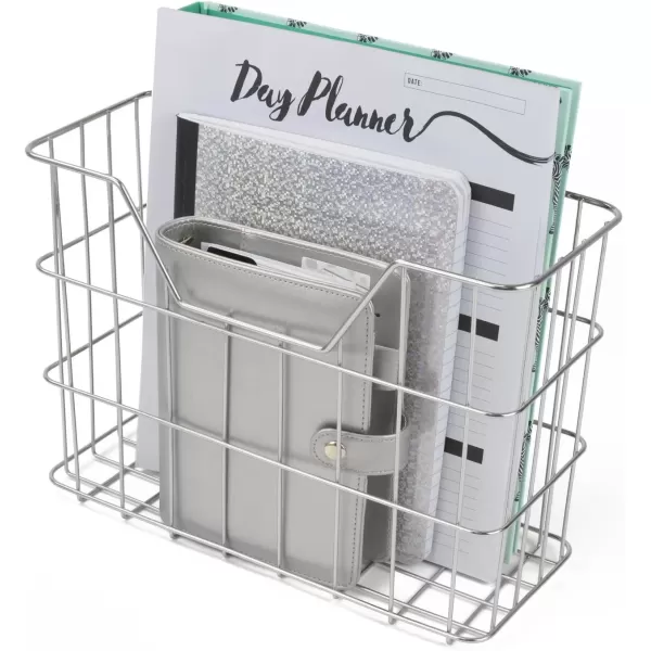 imageSorbus Desk Organizer Set Rose Gold 5Piece Desk Accessories Set Includes Pencil Cup Holder Letter Sorter Letter Tray Hanging File Organizer and Sticky Note holder for Home or Office CopperSilver