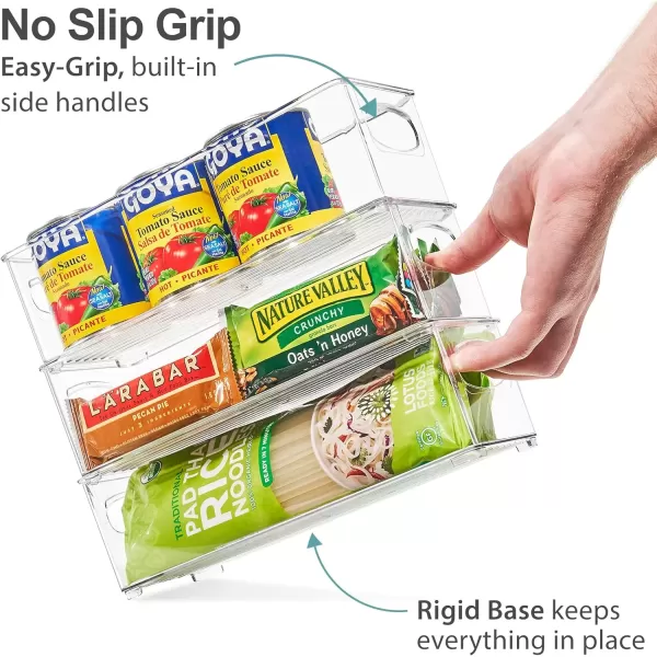 imageSorbus Fridge Bins and Freezer Bins Refrigerator Organizer Stackable Food Storage Containers BPAFree Drawer Organizers for Refrigerator Freezer and Pantry Pack of 62 Pack