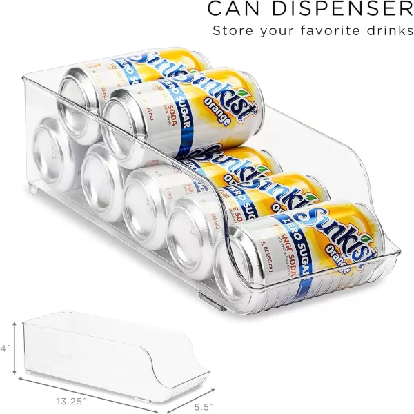 imageSorbus Fridge Bins and Freezer Bins Refrigerator Organizer Stackable Food Storage Containers BPAFree Drawer Organizers for Refrigerator Freezer and Pantry Pack of 66 pack