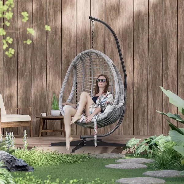 imageSorbus Hammock Chair Stand Hanging Chair Stand Heavy Duty Steel Sensory Swing Stand Weather ampamp Rust Resistant Arc Stand Adjustable Portable Stand 330lbs  TreeLoungerAir PorchIndoorOutdoorYard32 x 52 C Stand
